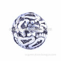 Antique silver finish ball with foot shape cheap muslim tibetan prayer beads